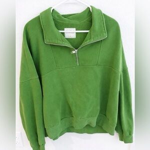 Abercrombie & Fitch Soft A&F Max Essentials Quarter Zip Sweatshirt Size XL